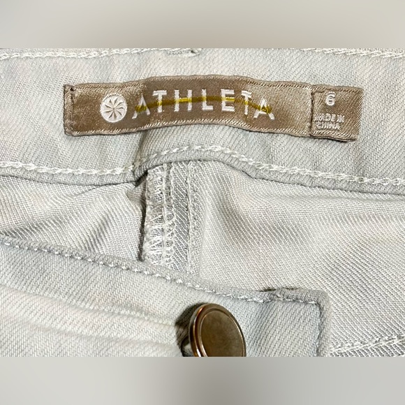 ATHLETA Sculptek Stretch Technology Skinny Crop Jeans in Glacier Wash Sz 6 - Picture 9 of 10